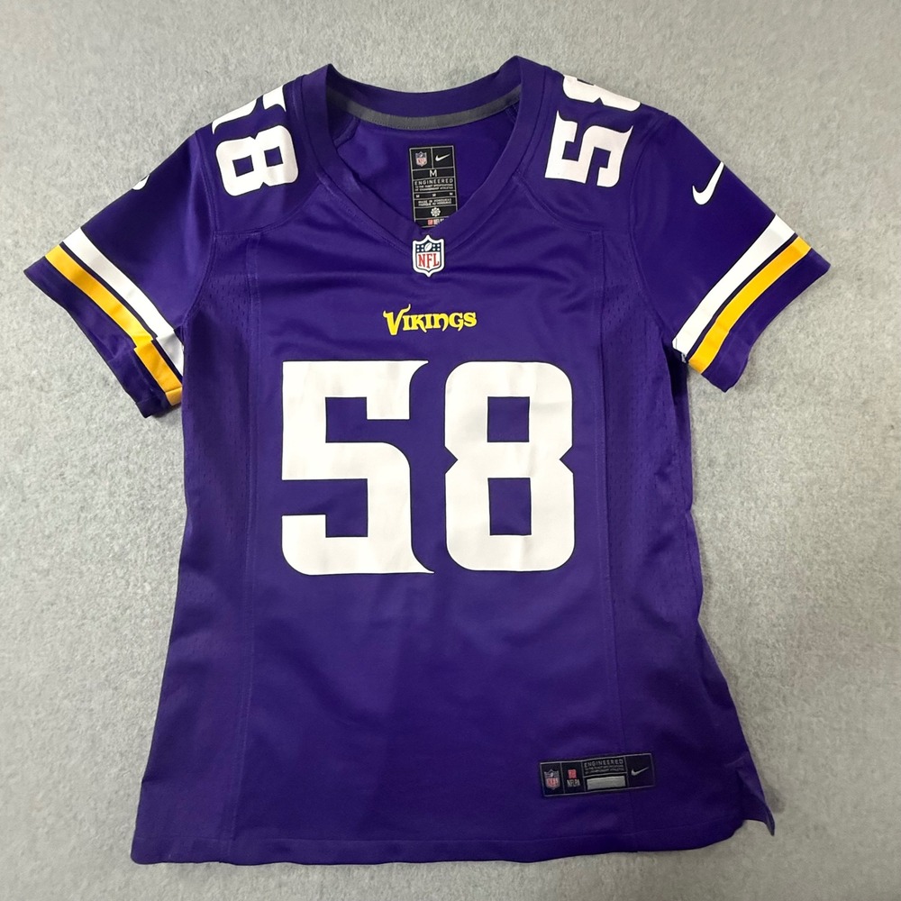 Nike NFL Minnesota Vikings Jonathan Greenard 58 Jersey Purple Mens Medium
